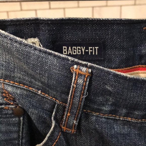 Ecko Unltd Denim Shorts Mens 32 Blue Jean Y2K Bermuda Baggy Streetwear Embroider - Picture 3 of 12